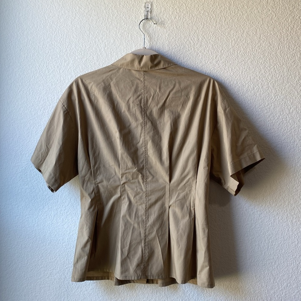 Escada | Pleated button down blouse - Picture 3 of 6